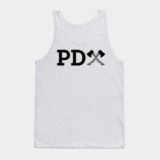 Black PDAxe Logo Tank Top